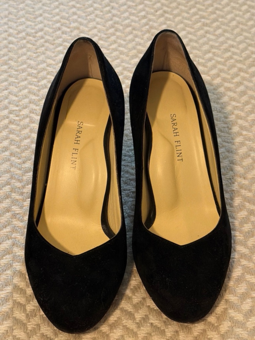 Sarah Flint Black Suede Pumps